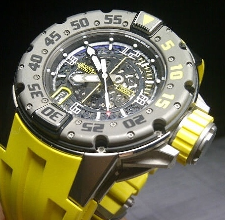 (image for) LIKE NEW RICHARD MILLE " RM 28" TITANIUM DIVER / COMPLETE